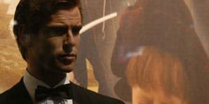 James Bond acteur Pierce Brosnan in Amsterdam